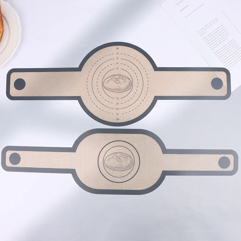 

Силиконовый коврик для выпечки, подушка для переноса теста, вместо пергаментного стропа, слинг с длинной ручкой, антипригарная подушка для извлечения, аксессуары для духовки