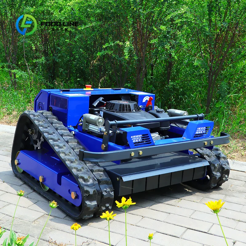 

Track Lawn Mower Compact Electric Battery Self-Propelled Crawler Mower High Efficiency Garden Grass Machine