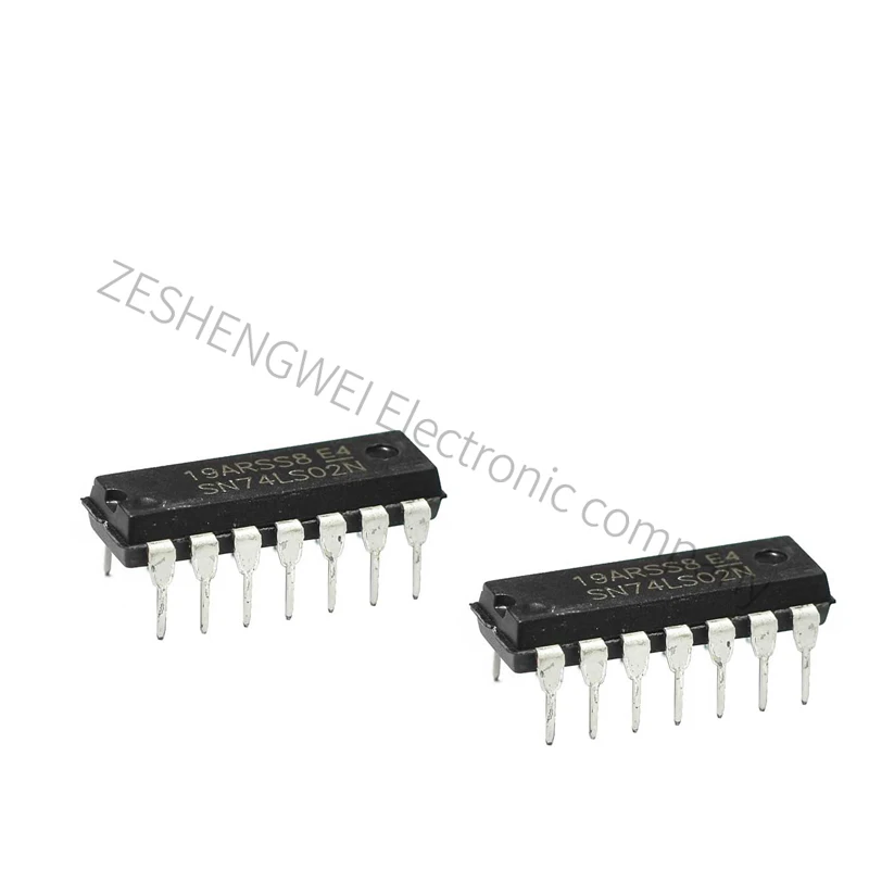 10 Buah SN74LS02N DIP14 SN74LS02 74LS02N 74LS02 DIP IC Terintegrasi