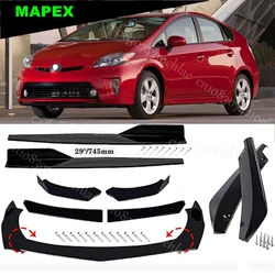 Front Bumper Rear Lip Spoiler Splitter Body Kit+Side Skirt For Toyota Prius