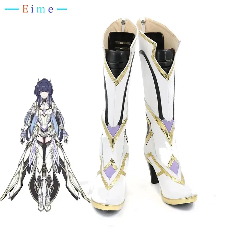 

Game Honkai Impact 3 Herrscher of Origin Cosplay Shoes Halloween Boots Cosplay Prop PU Leather Shoes Custom Made