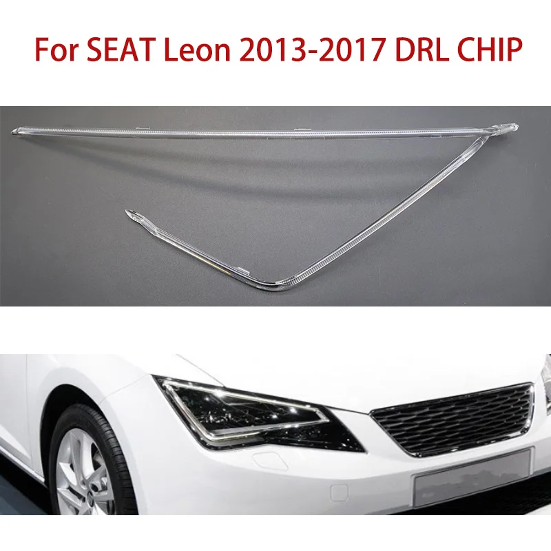 

Подходит для фар SEAT Leon High, белая направляющая полоса света, ангельский глаз, DRL, кабелепроводная полоса 2013-2017, фара дневного света