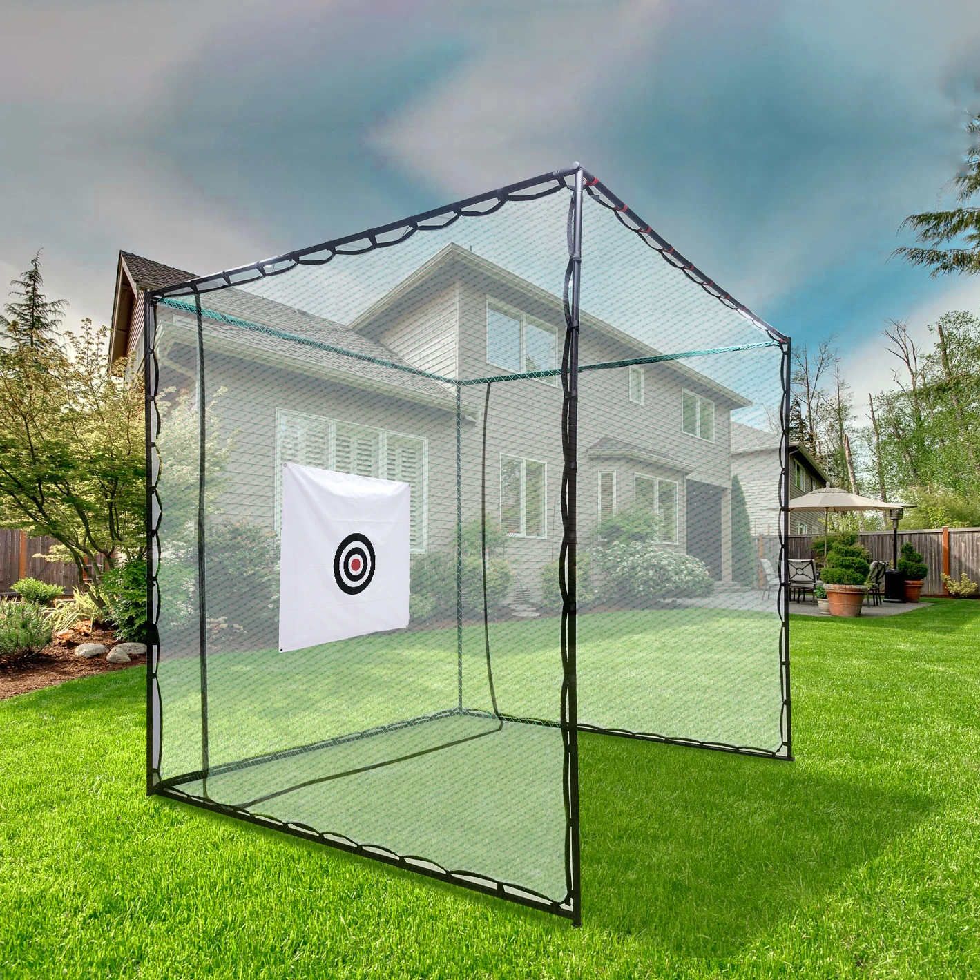 

Professional Golf Net Golf Hitting Net for Backyard Driving Range Training Aids Practice Net Bundle