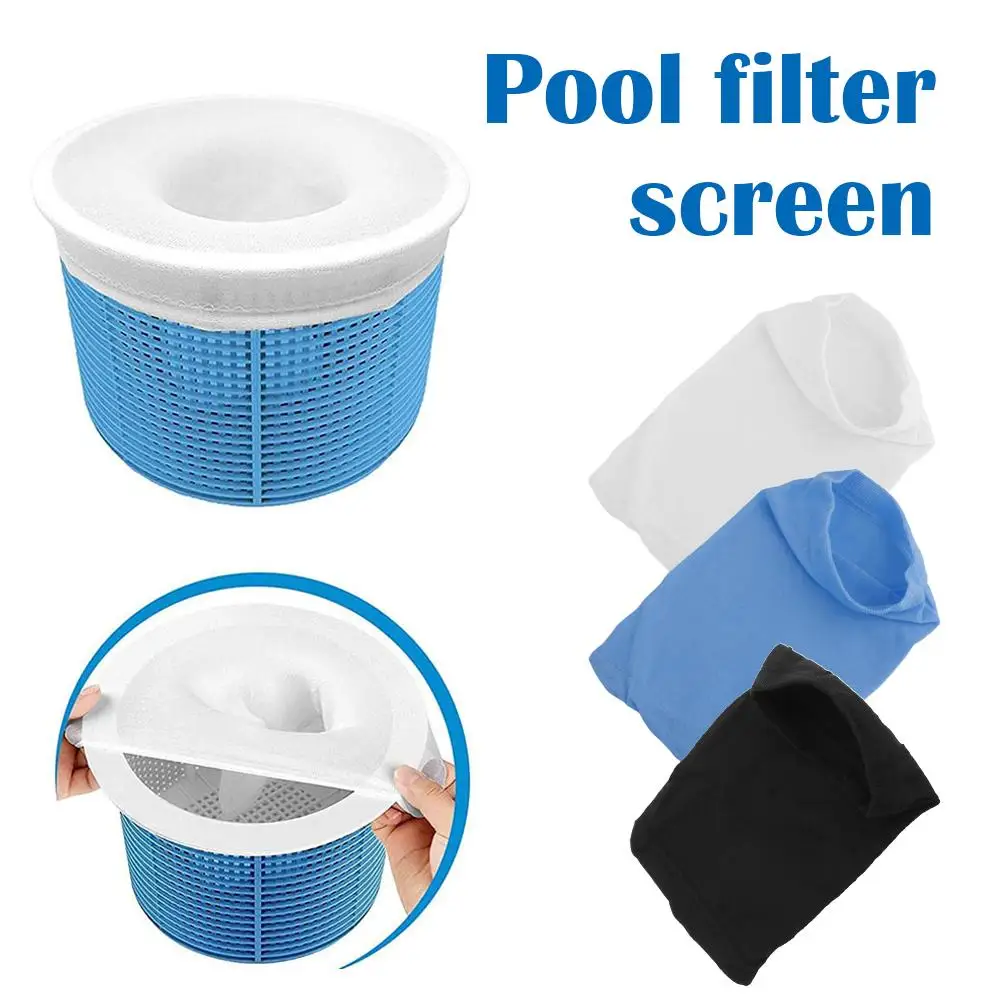 5Pcs/Kit Filter Bags Swimming Pool Skimmer Socks Home Appliance Nylon Mesh For Filters Baskets Skimmers Pool Cleaning Tool