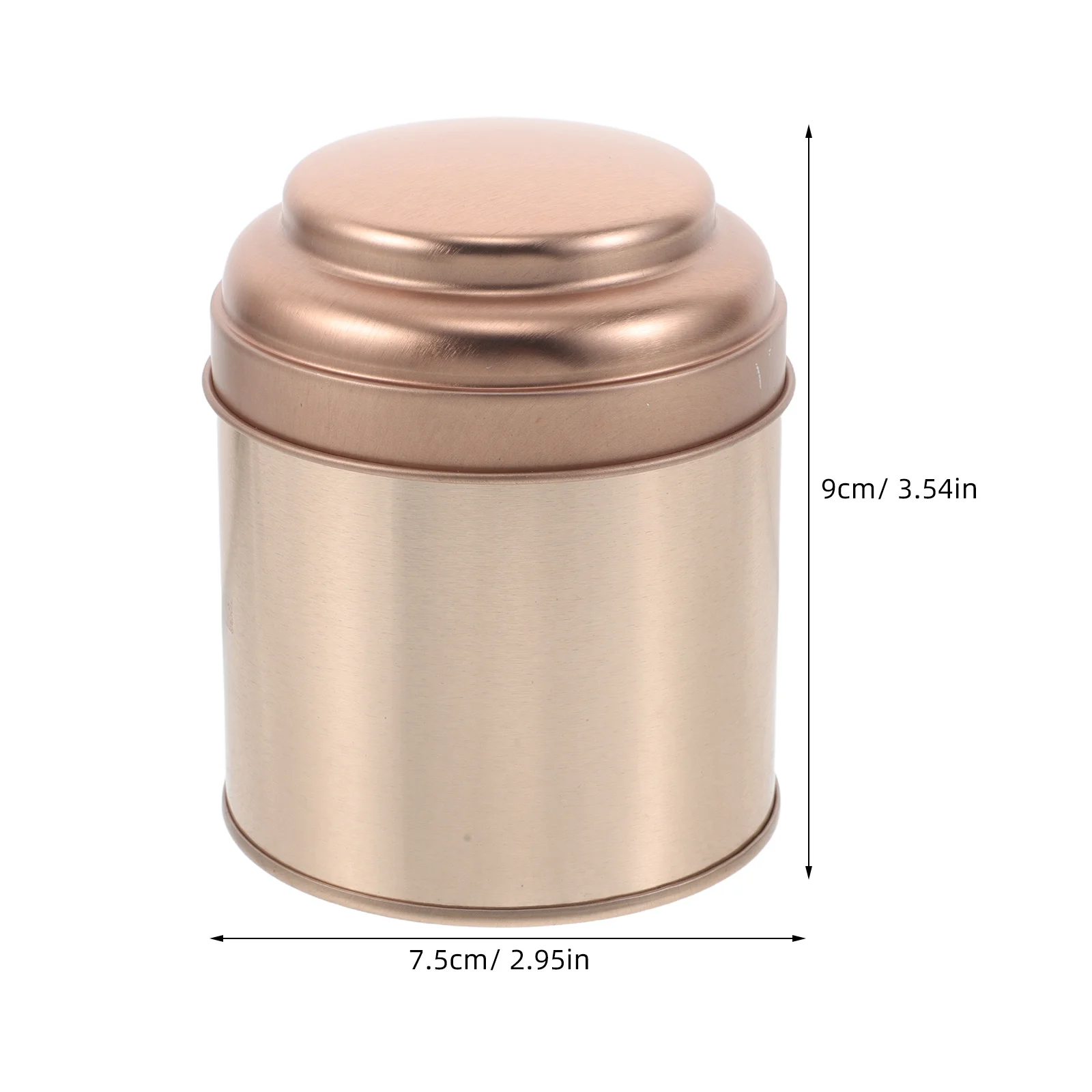 6 قطعة علبة الشاي المختومة القصدير جرار تخزين معدنية مستديرة لشاي أوراق فضفاضة محكم الغذاء الحاويات منظم مطبخ