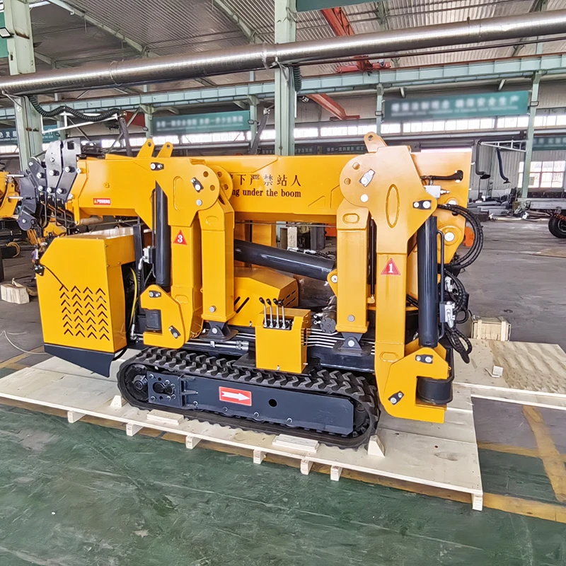Indoor Mobile Hydraulic Small Spider Crane Capable of Entering Elevators for Operation 3-ton To 12-ton Hydraulic Spider Crane