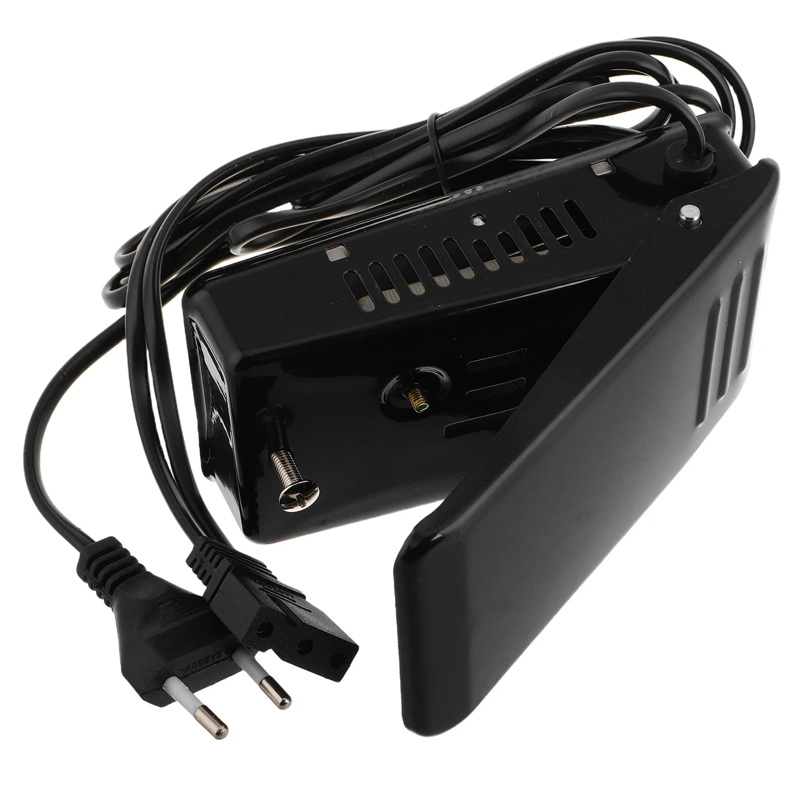 3 ثقوب دواسة القدم الحديد الأسود لآلة المنزل سهلة التركيب استبدال سلك الطاقة ماكينة خياطة لوازم دواسة التحكم في القدمين