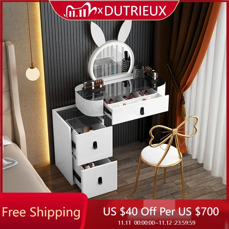 

Дешевый туалетный столик для девочек, зеркало для макияжа ногтей, роскошный удобный туалетный столик, современная акриловая мебель Mesa De Maquillaje