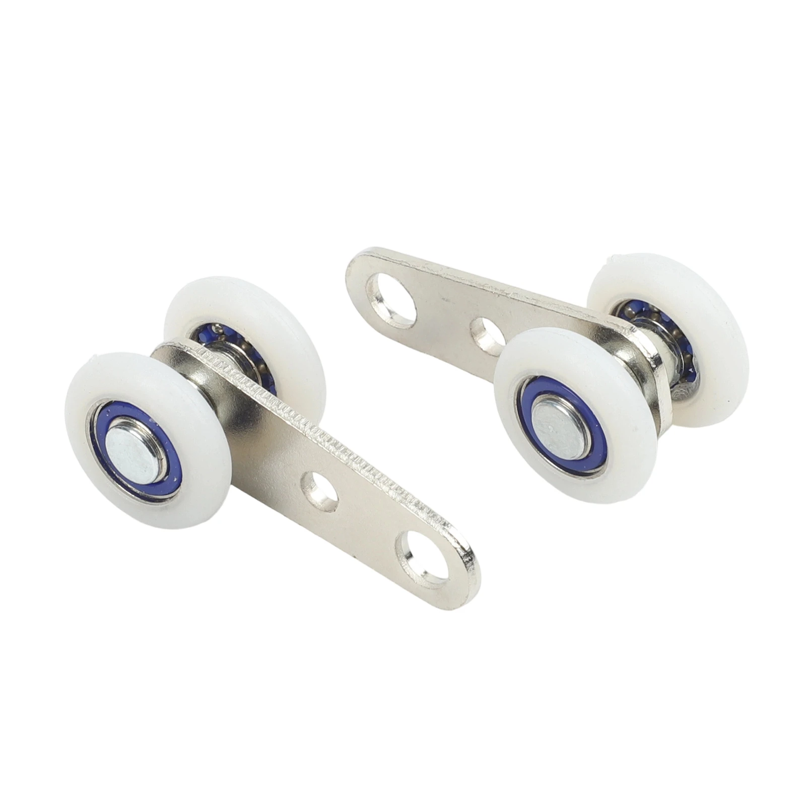 

Pulley Block Designed for Sliding Door Tracks Featuring Metal Construction and Two Plastic Wheels for Steady Load Handling