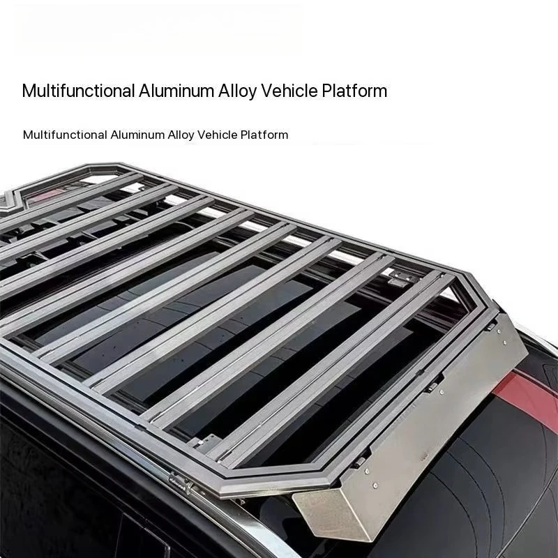 Heavy-Duty Thickened Aluminum Alloy Roof Platform Luggage Rack Multi-Functional Expansion Low Wind Noise Damage-Free