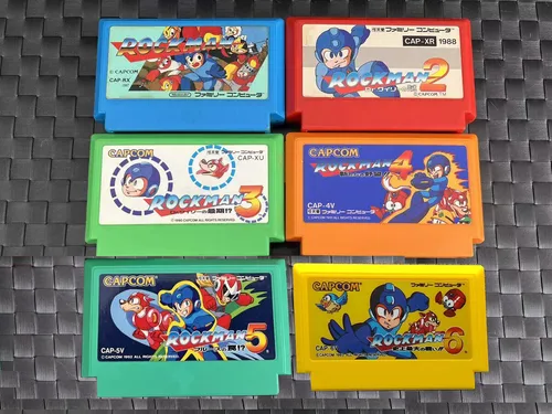 Rockman1-6 Para Tarjeta De Videojuego Fc Console De 60 Pines
