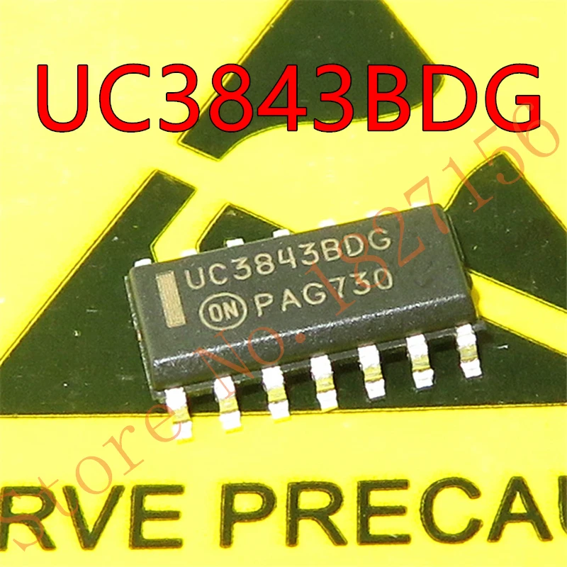 10Pcs UC3843BDG SOP14 High Performance Current Mode Controllers in stock 100%New and original