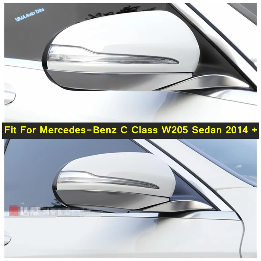 

Lapetus Stainless Steel Side Rearview Mirror Strip Cover Trim For Mercedes-Benz C Class W205 Sedan 2014 - 2021 Exterior Parts