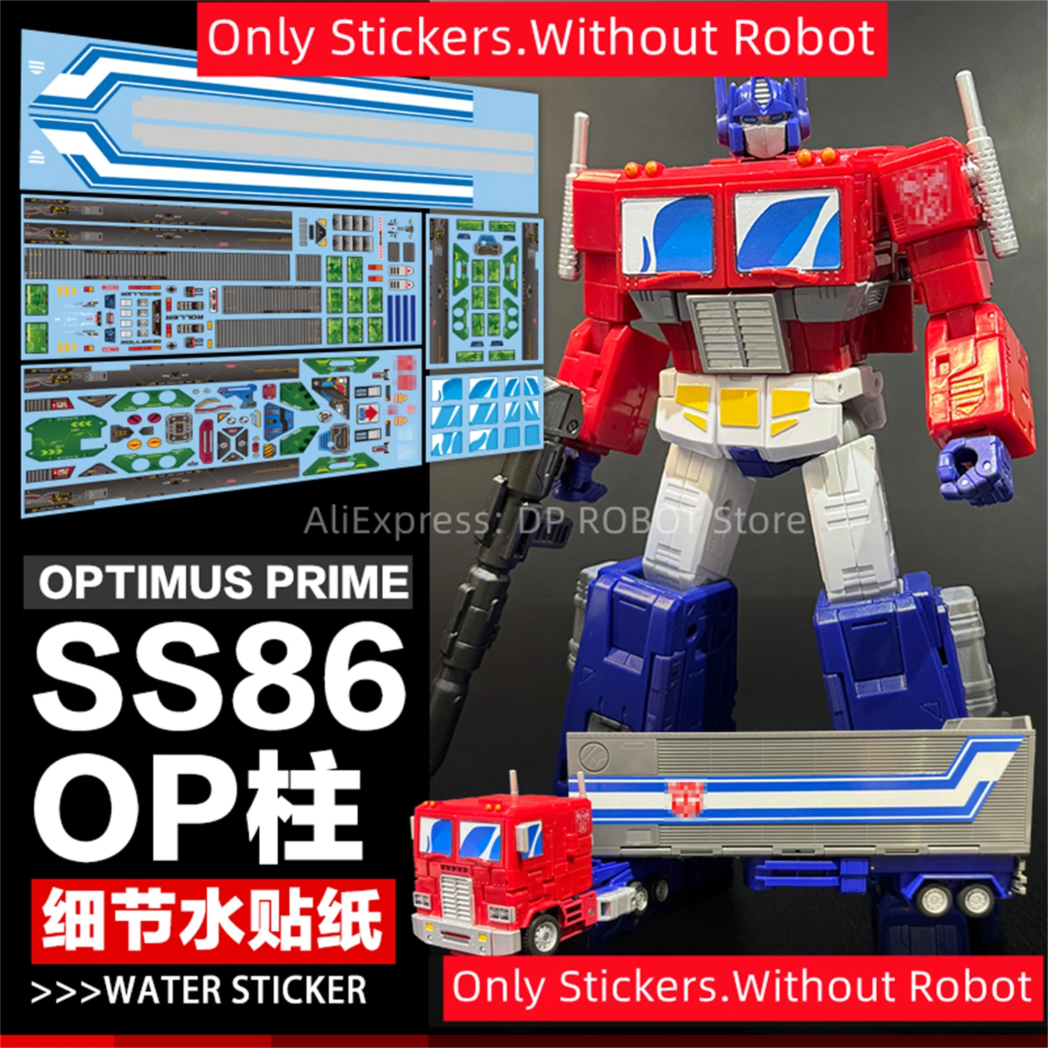 IN STOCK Water Stickers Upgrade Kit For SS86 OP Prime -JUQI STUDIO