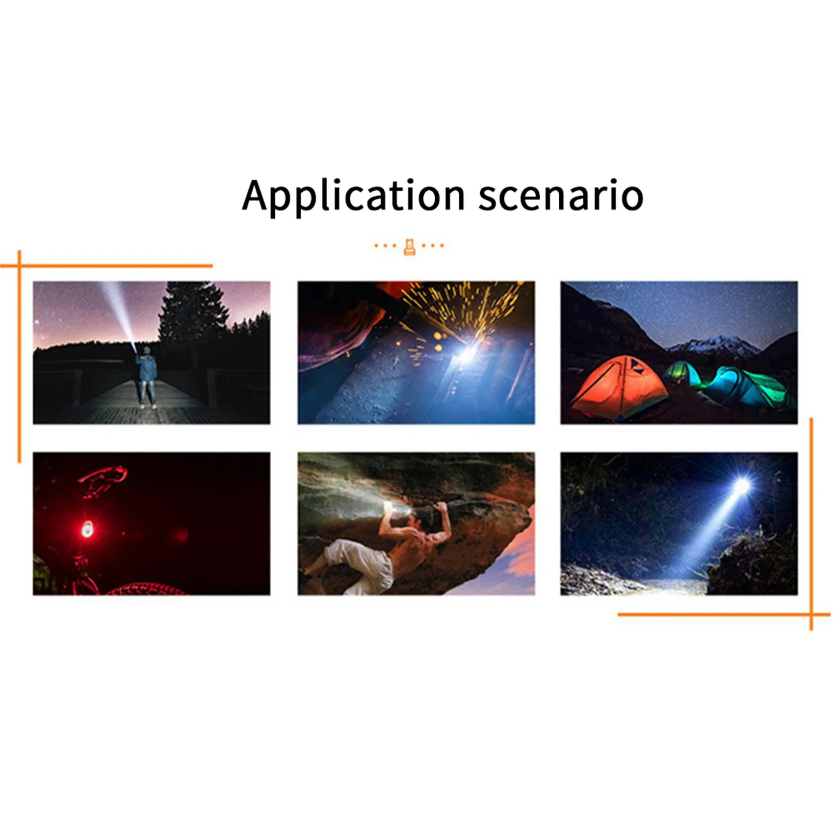 Carefree- 2X Scuba Deep Diving Light Professional Powerful Flashlight Underwater Waterproof LED Diver Light,Black