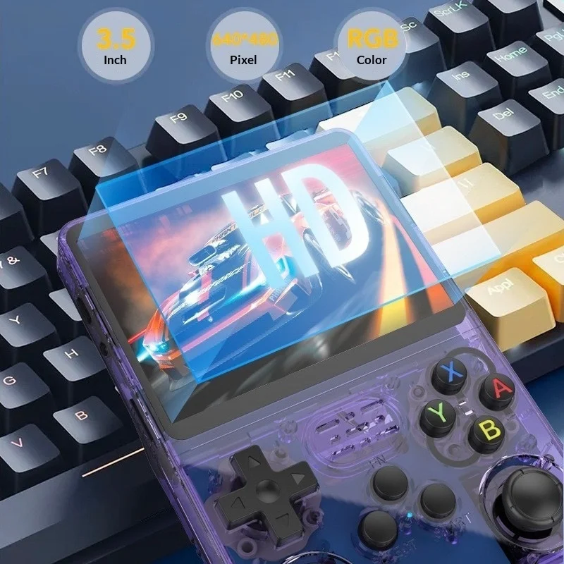 

Бестселлер R36s: портативная игровая консоль с открытым исходным кодом, двумя 3D-джойстиками, HD-экраном, мини-плеер для ретро-игр, подходит для детей и взрослых, идеально для путешествий.