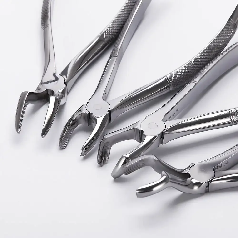 10Pcs Dental Professional Extraction Kit Forceps Elevator Oral Surgery Tools Adults
