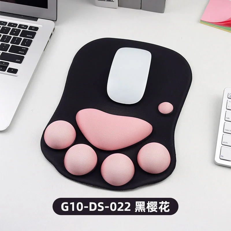 

Cute Cat paw mouse pad Wrist pad 3D cartoon cat paw silicone mouse pad non-slip waterproof soft solid mouse pad