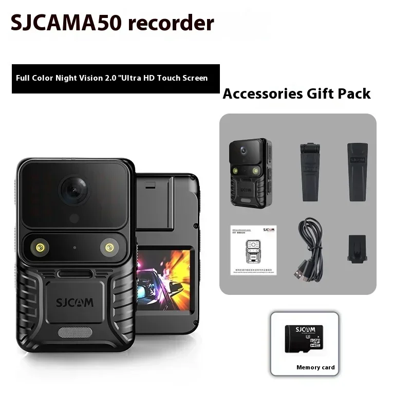 New 2025 Hot Selling SJCAM HD Night Vision Live Streaming IP65 Waterproof for Duty Recording, Sports Shooting and Riding Camera