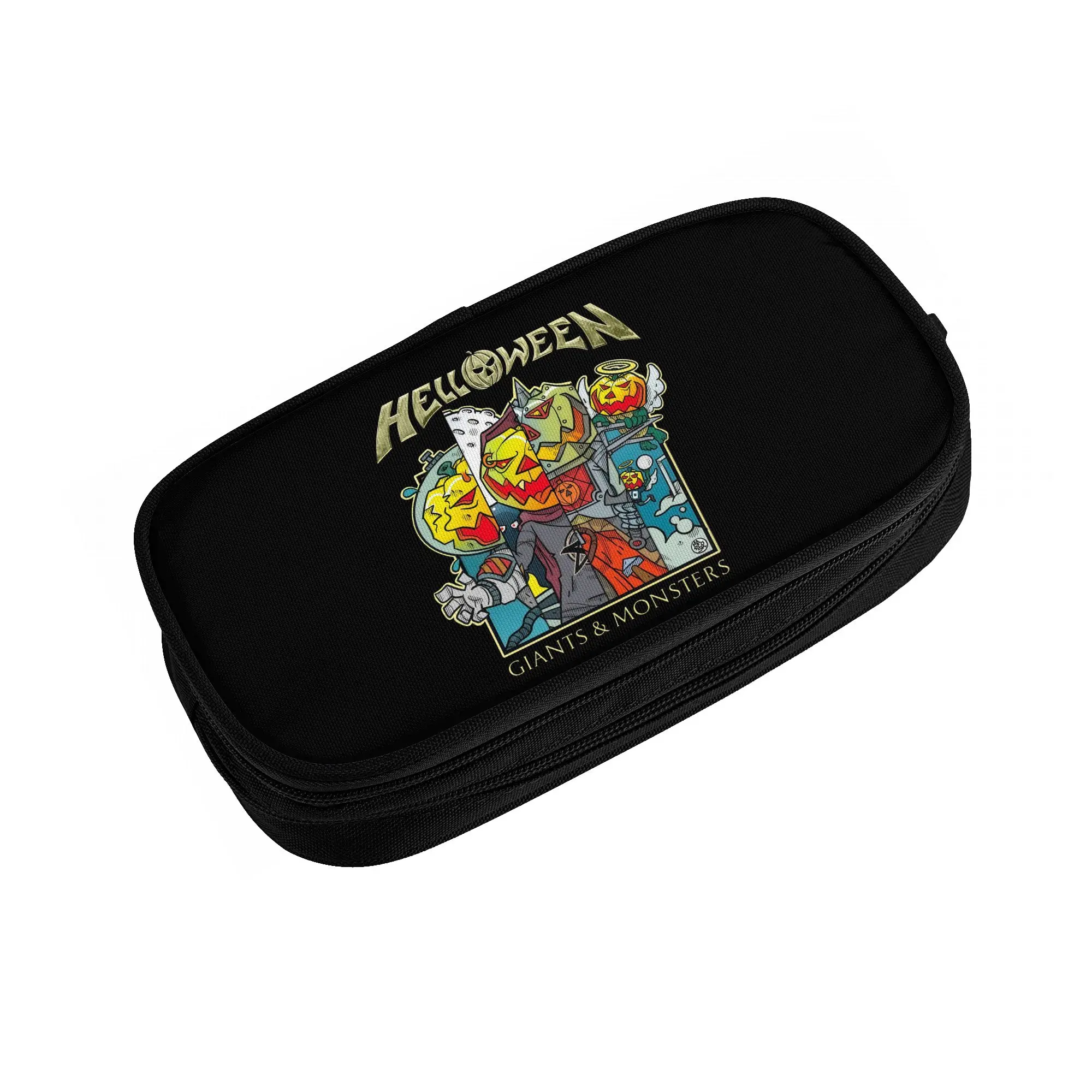 Helloween German Power Heavy Metal Band  Pencil Cases for Girl Boy Large Capacity  Pen Box Bag School Accessories
