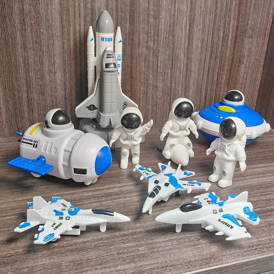 

Пресс-НЛО, набор игрушечных машинок для космической станции, может запустить космический челнок, космическая ракета, подходит для подарков на день рождения для мальчиков