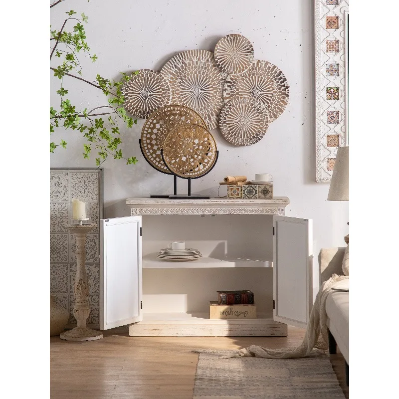 

Entry entrance cabinet, Mediterranean style side cabinet