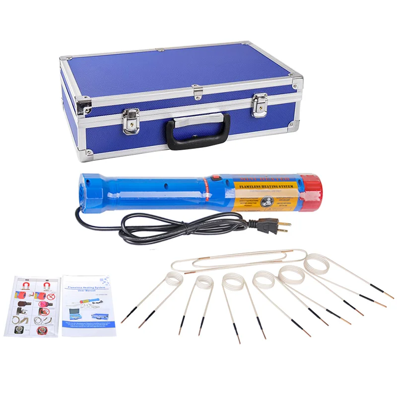 

1100W Magnetic Induction Heater Kit 110V 220V Automotive Flameless Heat Induction Heating Machine 8 /10 Coils Car Repair Tool