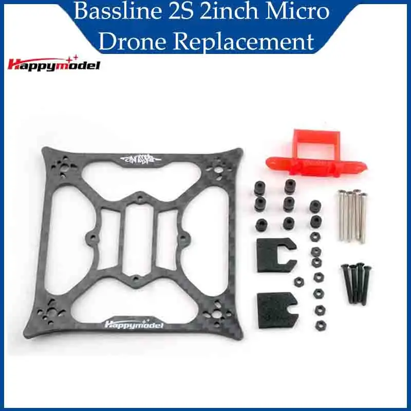 

HappyModel Bassline 2S 2inch FPV Drone Carbon Frame Kit with Battery Tray Screws Pack Accessories RC
