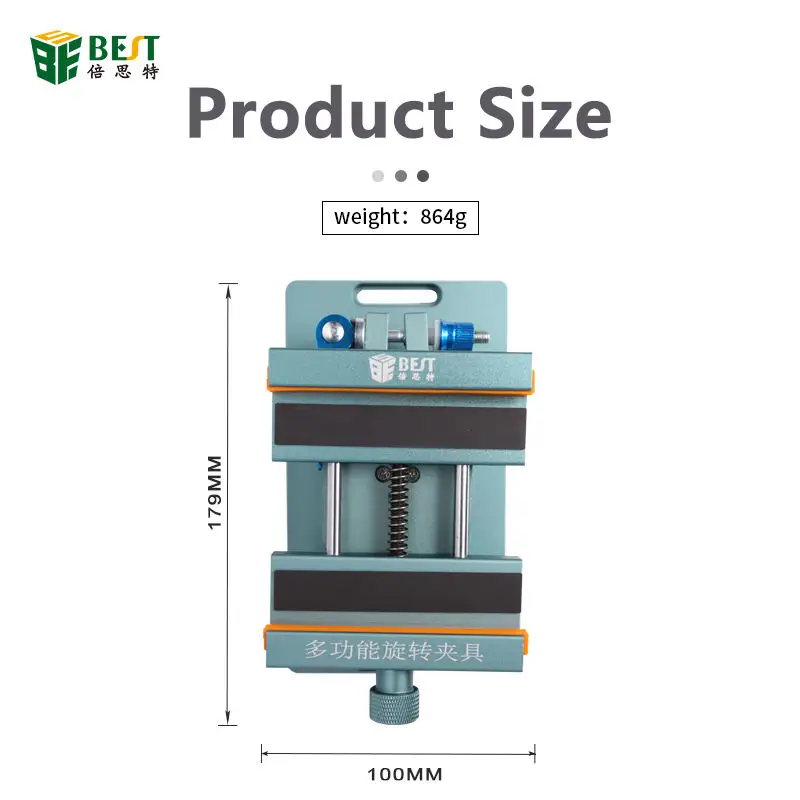 BEST Universal Fixture 360 Degree Rotatable Clamp Multi-function Rear Glass Back Cover Motherboard Camera Disassembly Tool