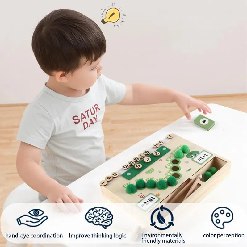 Caterpillar Counting Educational Toys for Kids, Montessori, Hand Eye Coordination, Cognitive Toys, Cognitive, Aged 3