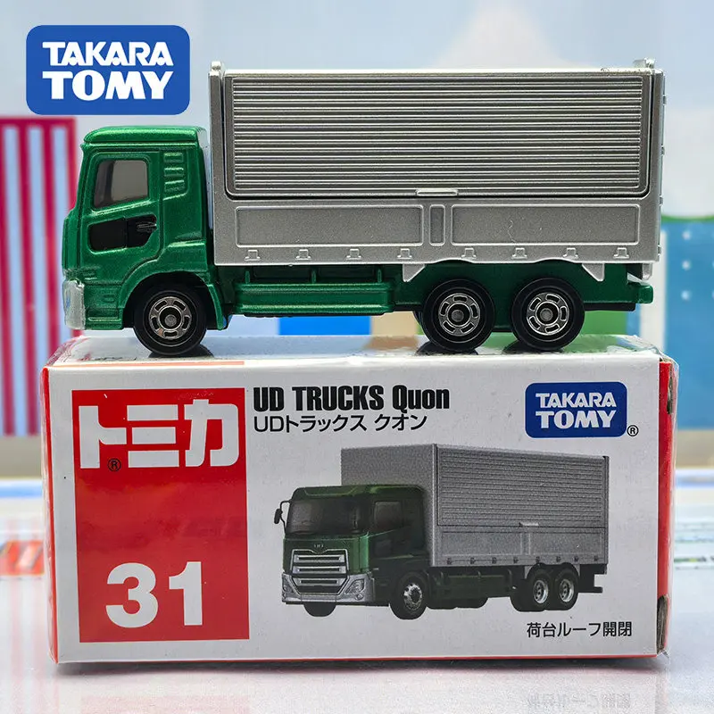 Takara tomy tomica no.31 ud caminhões quon fundição liga estática carro veículo diecast metal modo coleção exibição menino brinquedo presente