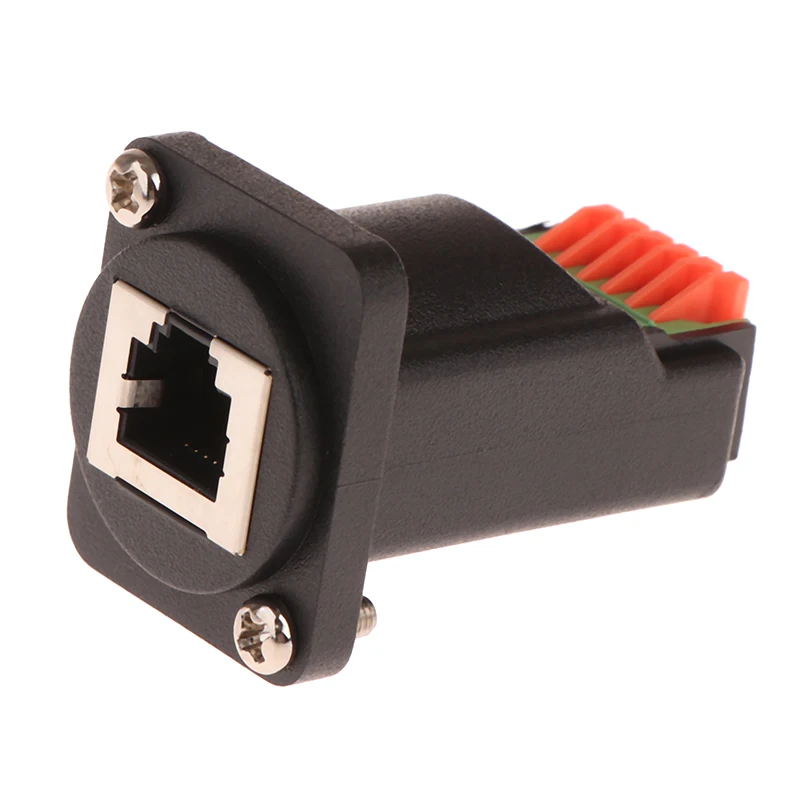 1Pc RJ12 6P6C To Solderless Terminal Block Adapter D-type RJ12 Female To Spring Terminal Block Adapter Terminal Block PCM-0488