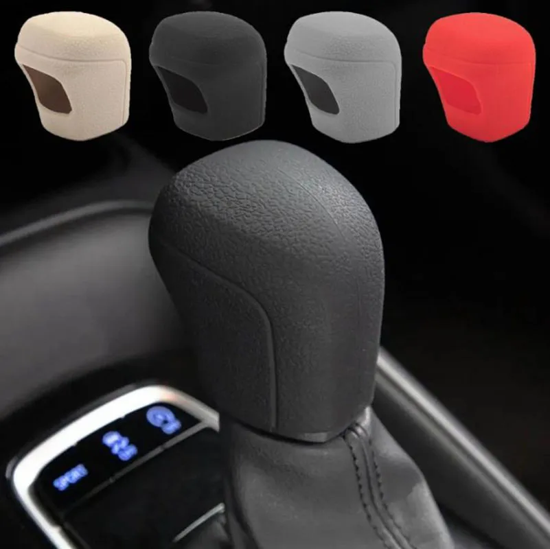 

1pc Car Silicone Automatic Gear Shift Knob Cover Antislip Shifter Knob Univeral Fit Shifter Handle For Car Gear Shift Collars