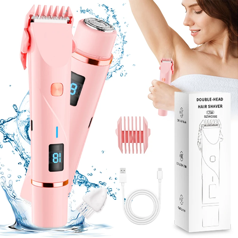 

Новая модель USB перезаряжаемый мини-эпилятор для бритья тела, удаление волос 2 в 1, триммер для бикини, электрическая женская бритва для тела для женщин