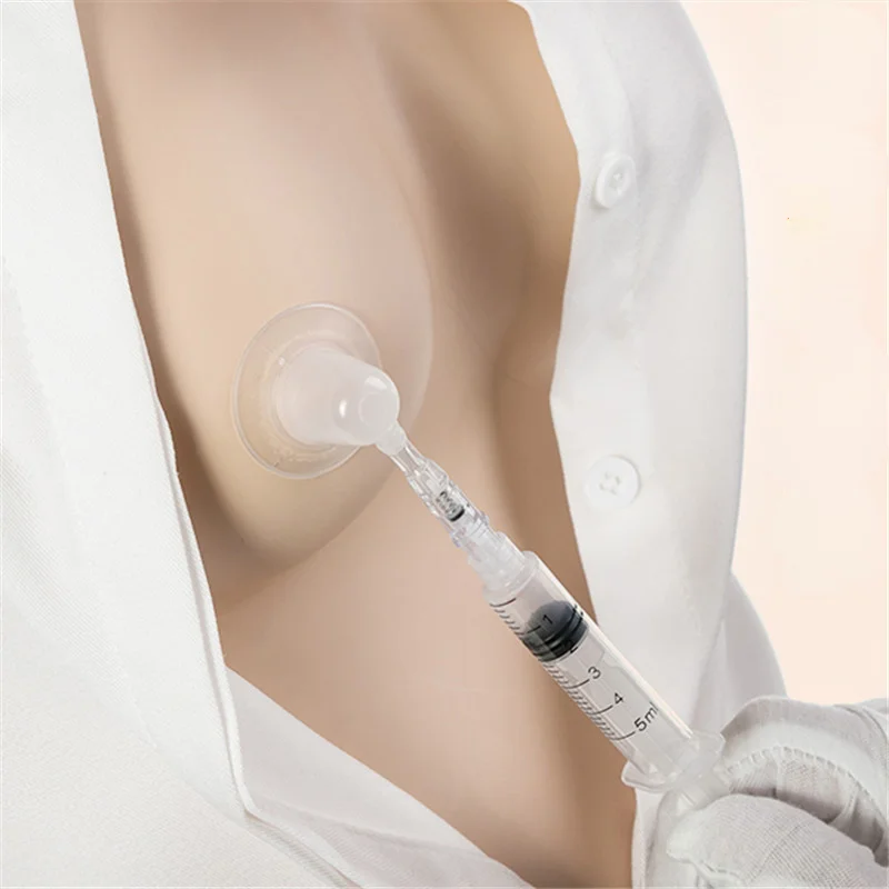 2pcs Nipple Correction Device for Pregnant Women with Inverted Nipple Correction Breast Pump Enlargement Vacuum Massage Tool