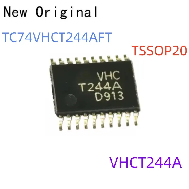 Tc74Vhct244Aft Tssop20 New and Original Octal Bus Buffer Inverted/Non-Inverted, 3-State Outputs Marking Code Vhct244A