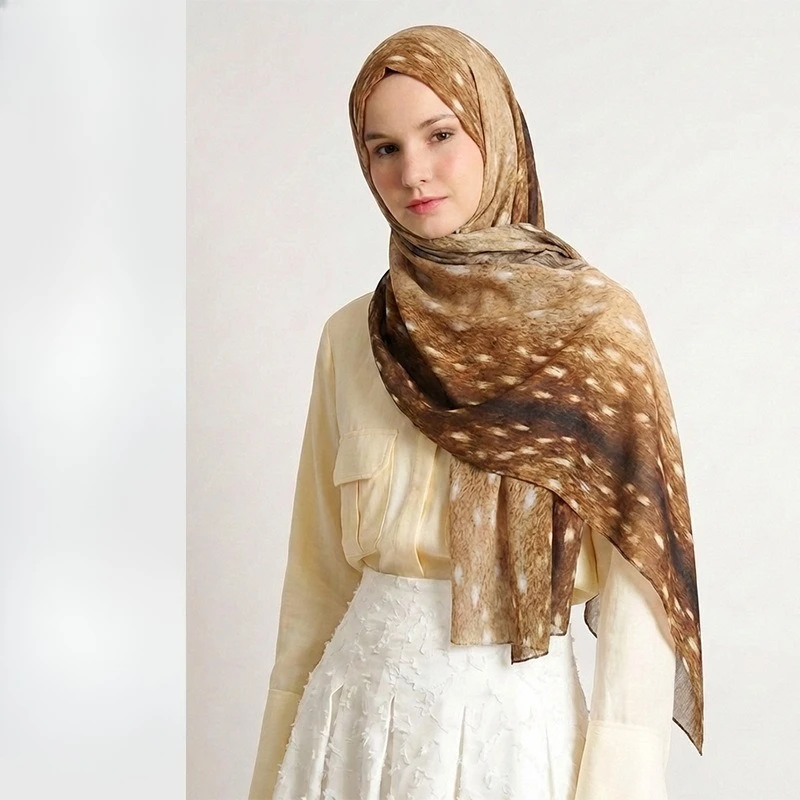 

Шарф для защиты от солнца, дышащая полиэстеровая накидка, винтажный длинный шелковый шарф, высококачественный головной убор в ближневосточном стиле.