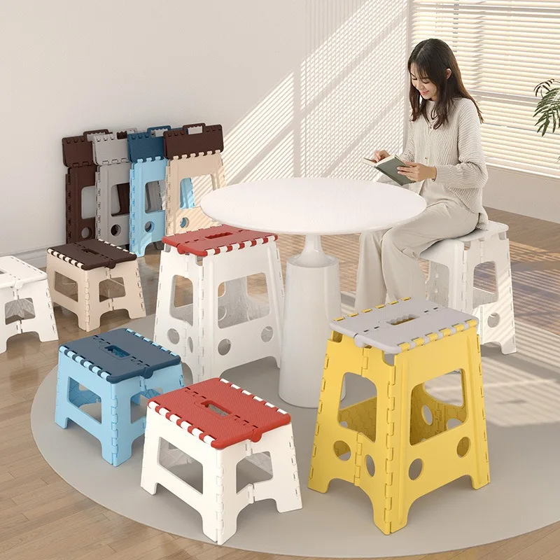 

Folding Bench Thickened Plastic Folding Bench Outdoor Portable Portable Bench Adult Chair Lining Mazar