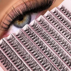 30D/40D/50D/60D Mink Fake Eyelashes 200 Clusters C/D Curl 8-16mm DIY Natural Eyelash Extension 3D Russian Curl individual Lashes
