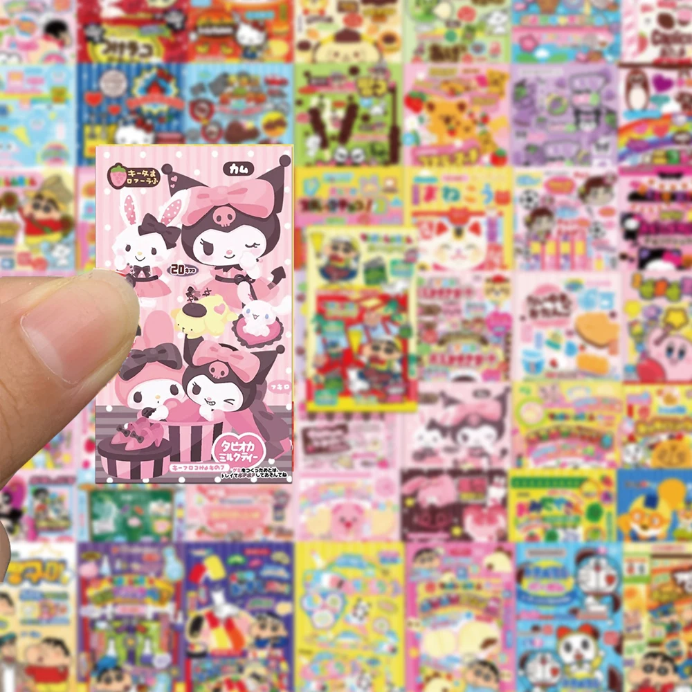 10/25/50Pcs Kawaii Cartoon Labels Sealing Stickers Aesthetic Decorative Stationery Laptop Cute Sanrio Decals Kids Gift Sticker