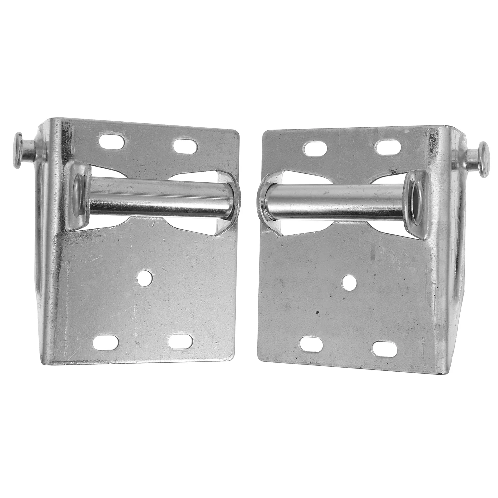 

2Pcs Garage Door Bracket Silver Iron Easy Install Hardware Residential Hinge Lifting Roller Bottom Replacement Fixtures