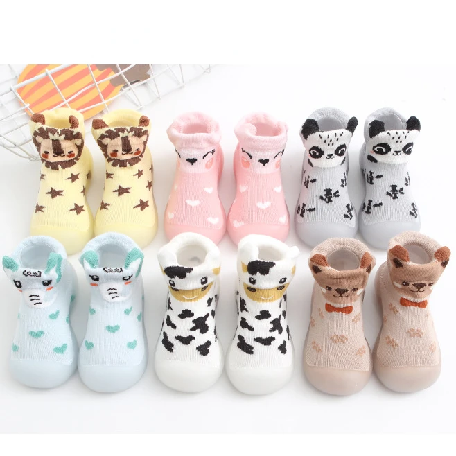 

Children's Walking Shoes Baby Floor Shoes Baby Socks Shoes Non Slip Indoor Soft Sole Mesh Surface Thin Sandals One Foot Pedal