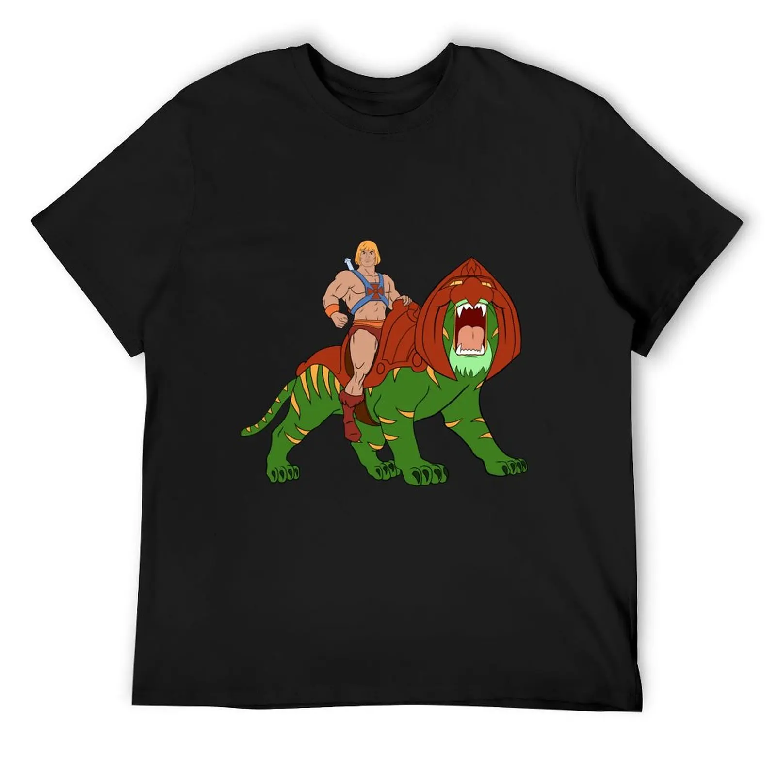 

He-man and Tiger Tribute T-Shirt graphics custom shirt cotton graphic tees shirts graphic tees men clothing