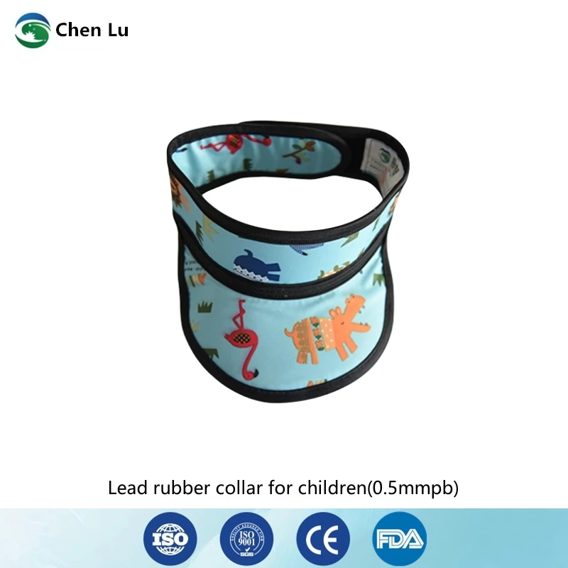 Genuine radiological protection 0.5mmpb children lead rubber collar x-ray gamma ray radiation protective thyroid collar