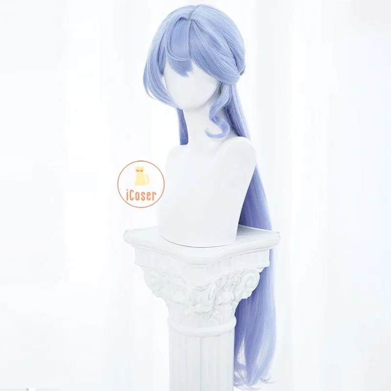 Robin Honkai Star Rail Cosplay Wig 100cm Blue Wings - Image 3