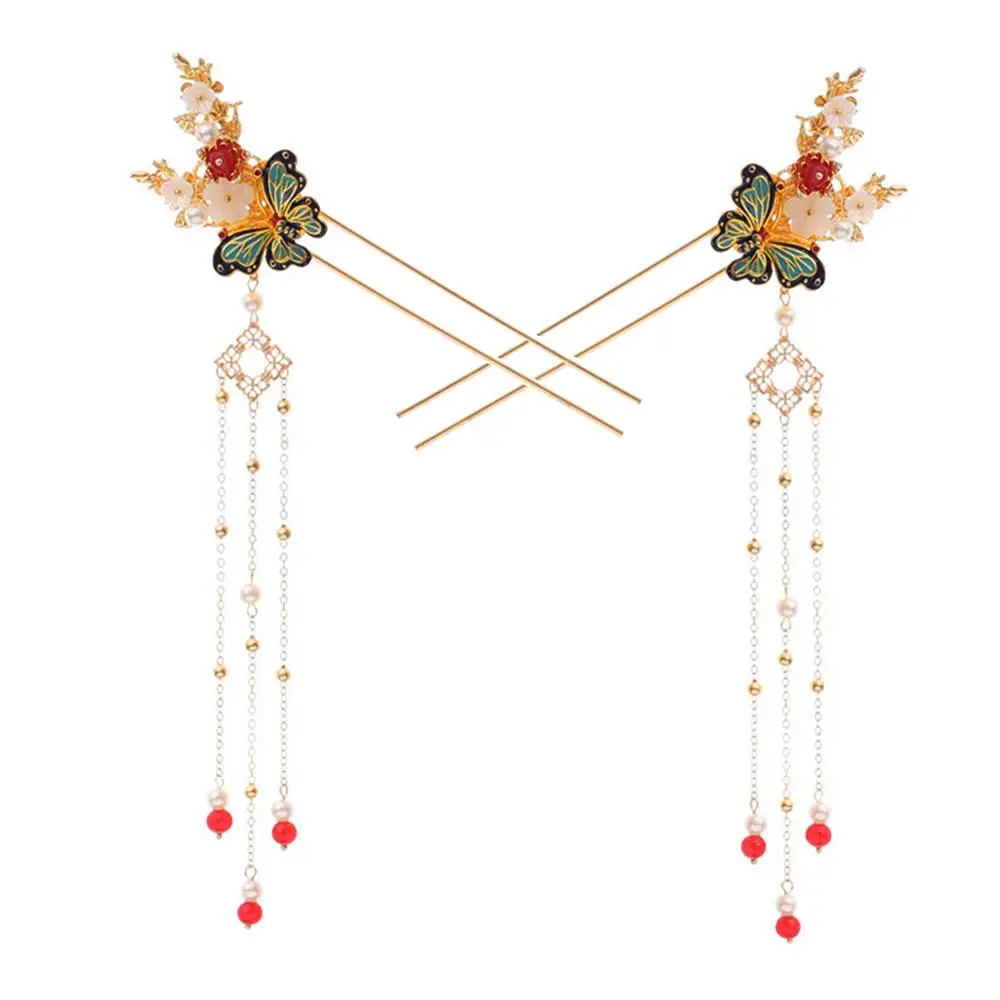 

Pearl Chinese Antique Earrings Set Bride Accessories Hanfu Jewelry Hair Stick Hairpin Hair Accessory Set Hair Comb