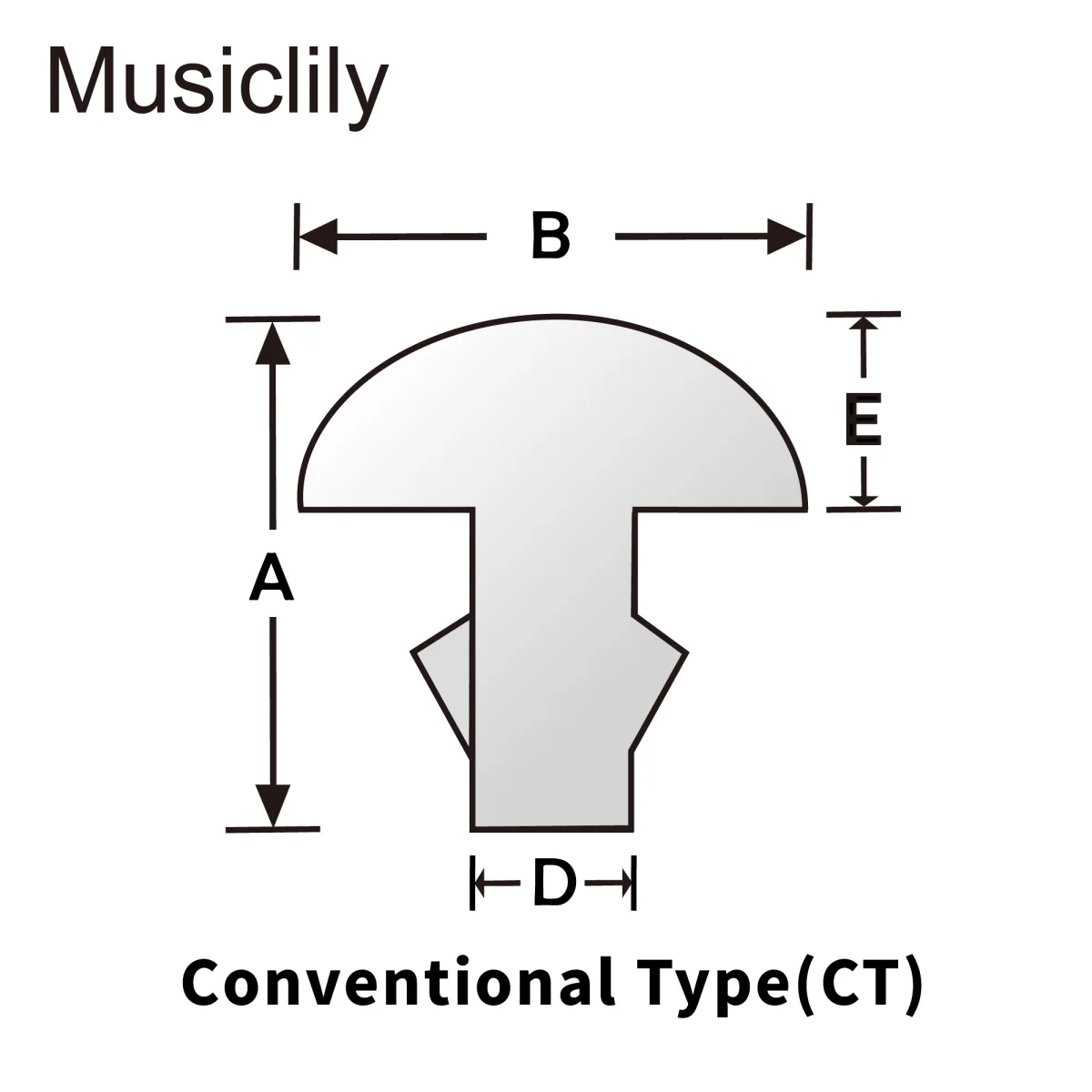 Musiclily-Jeu de fils de 24 frettes en acier inoxydable, 2.7mm, chrome