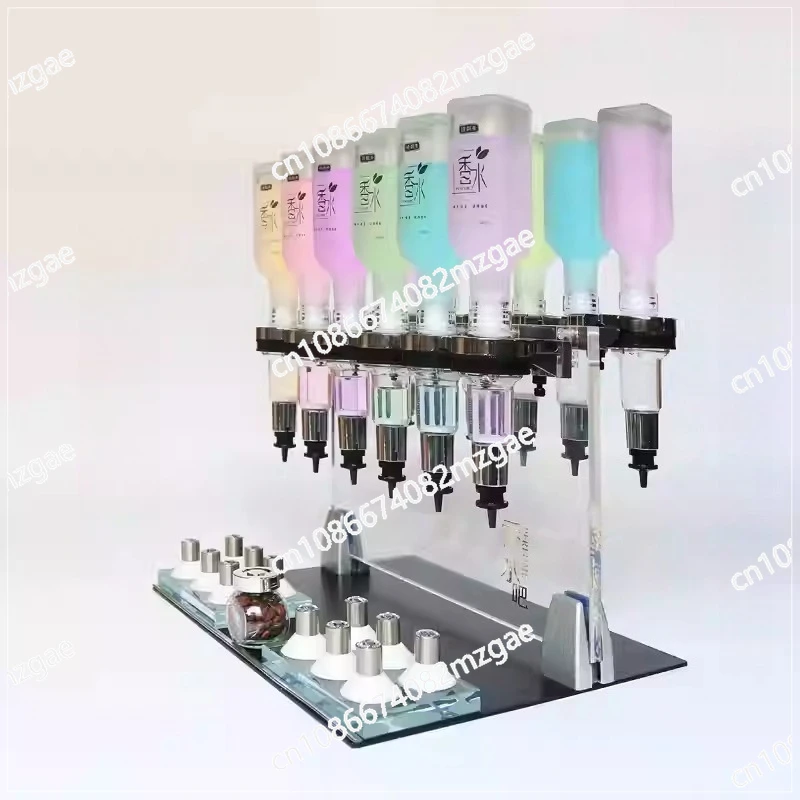 Suitable for High-end Bulk Perfume Bars, Whole Store Display Racks, Loose Perfume Mini Counters 12 Pump Heads, Sub-packers,