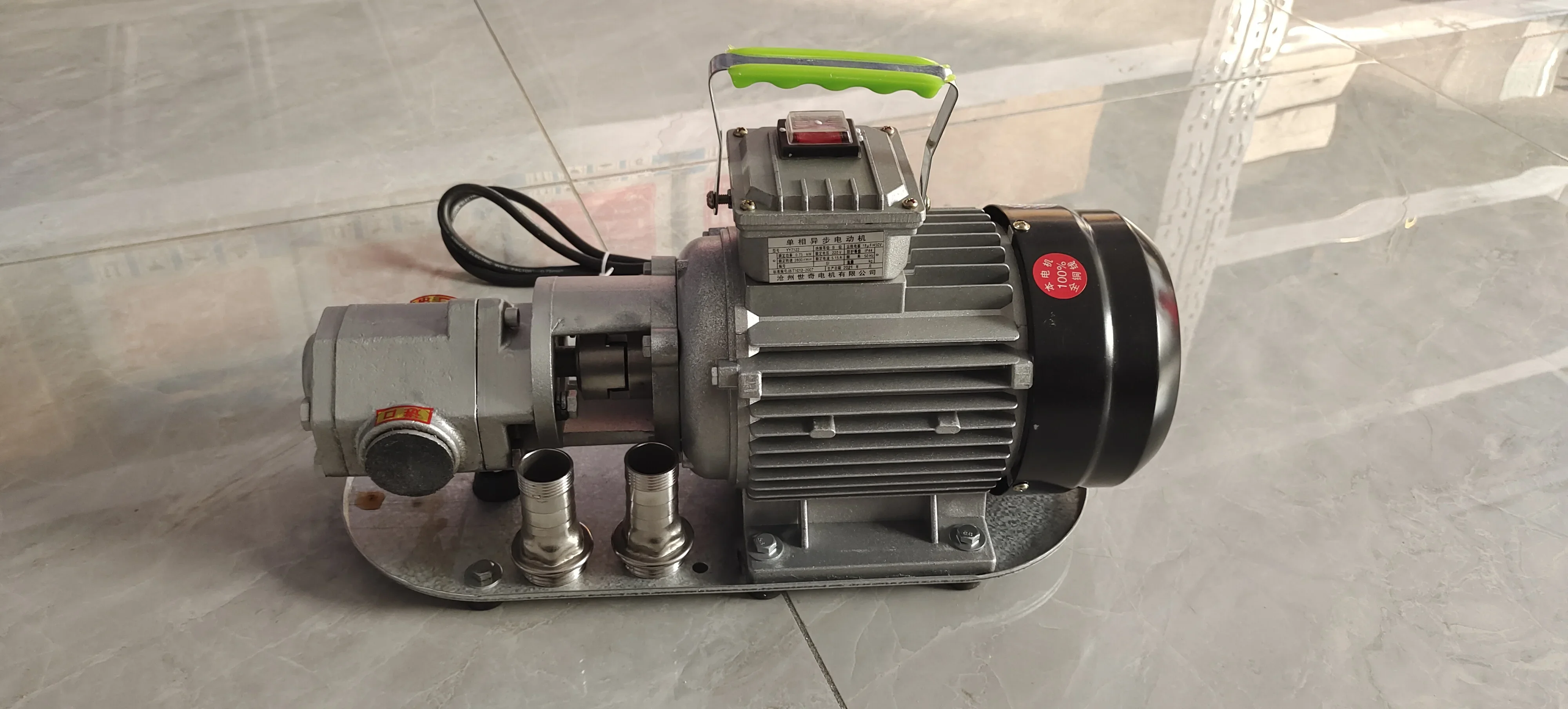 Normas AC 220V 380V 750W 1100W 40-75L/min Oil transfer Pump fuel oil transfer pump gear pump