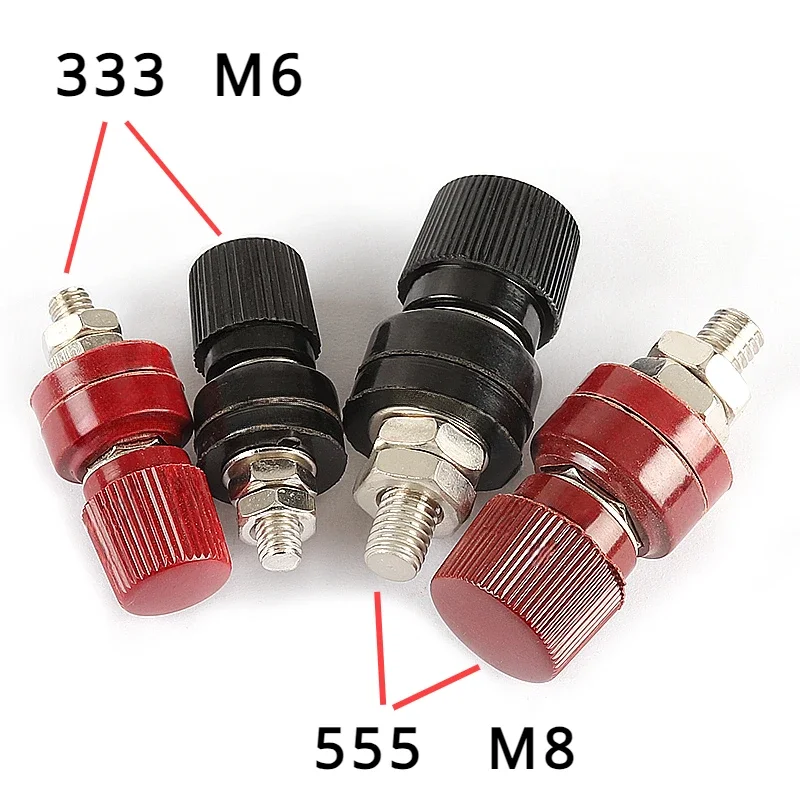 1/5/20Pcs/lot 333/555 M6 M8 6mm 8mm Stud Battery Power Junction Post Connector Terminal Welding Machine Inverter Post Connector